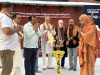 H.H. Swamiji's visit to Shri Idagunji Maha Ganapati Yakshagana Mandali, Keremane (3 Feb 2023)